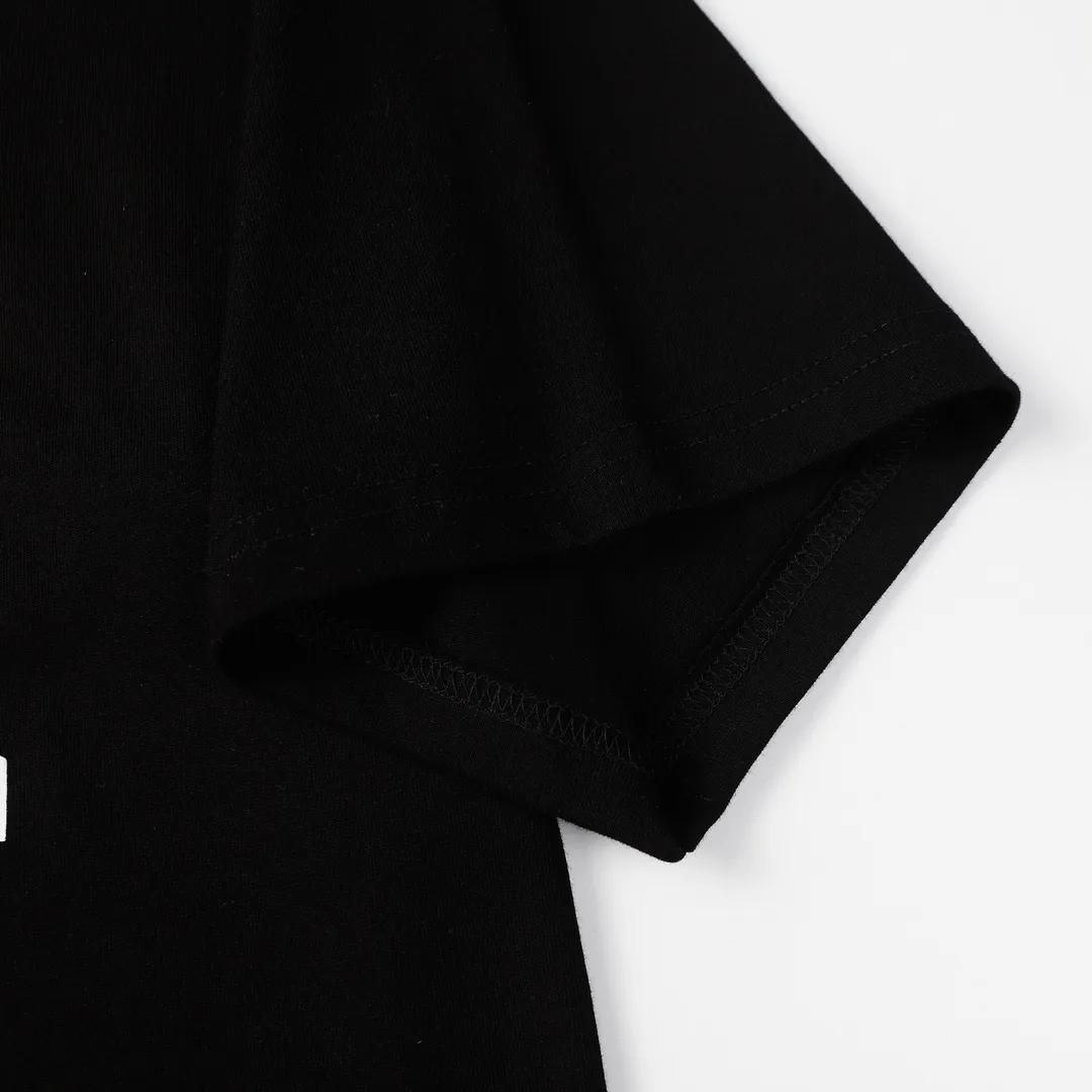 Saint Michael series retro trendy round neck short sleeves Model number: 3150P110 Color: black Size: S M L XL
